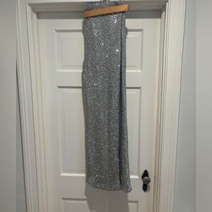 BNWT - Silver Sparkley Trousers - L